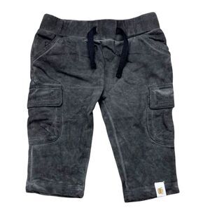 Rosie Pope Baby Grey Cargo Drawstring Pants Size 0-3 Months